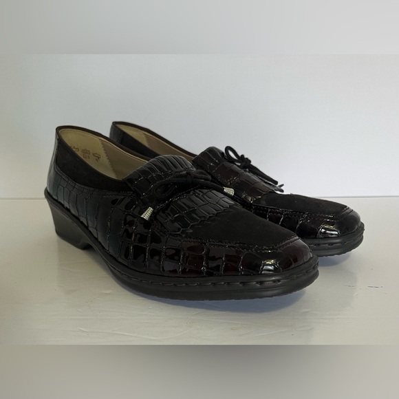 Ara Rachel Loafer Women’s 5 Brown Croc Texture Slip-on - Picture 2 of 13